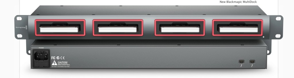 blackmagic multidock recommended ssd